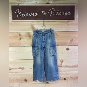 DL 1961 Zoie Wide Leg Cargo Jeans